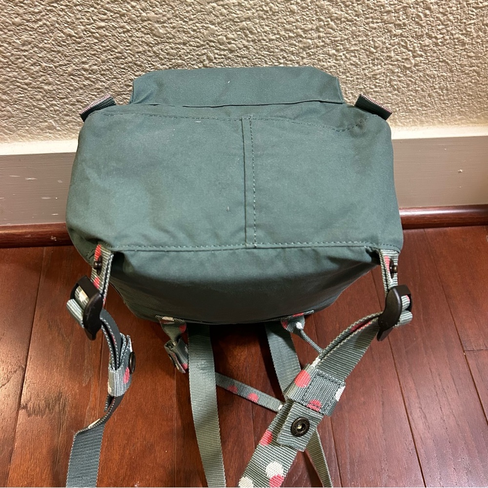 FJALLRAVEN Kanken Backpack Mini Frost Green-Confetti Pattern seat pad excellent - Picture 6 of 9